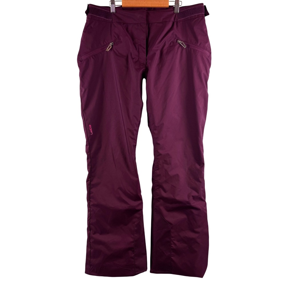 Wedze Decathlon‎ Ski Pants Women XL Purple Insulated Snowboard Trousers New